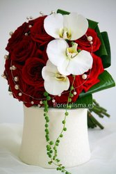 Ramo de novia - Flores Alisma - Rosas y Orquideas