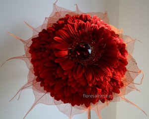 Ramo de novia. Germelia roja - Flores Alisma