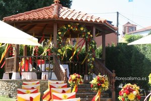 Decoración floral para boda Flores Alisma Avilés