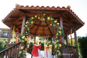 Decoración floral para boda Flores Alisma Avilés