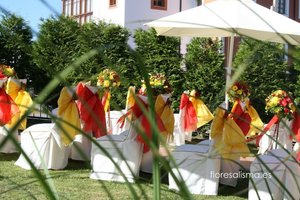 Decoración floral para boda Flores Alisma Avilés