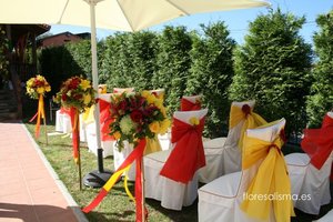 Decoración floral para boda Flores Alisma Avilés