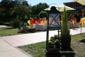 Decoración floral para boda Flores Alisma Avilés