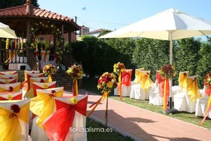 Decoración floral para boda Flores Alisma Avilés