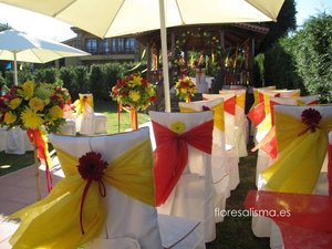 Decoración floral para boda Flores Alisma Avilés