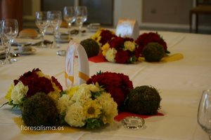 Centros de mesa para ceremonia Flores Alisma