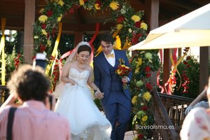 Decoración floral para boda Flores Alisma Avilés