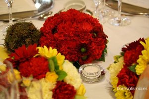 Centros de mesa para ceremonia Flores Alisma