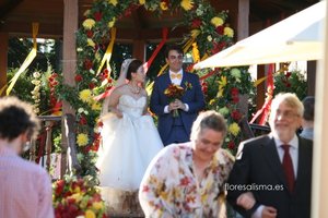 Decoración floral para boda Flores Alisma Avilés