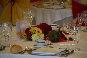 Centros de mesa para ceremonia Flores Alisma