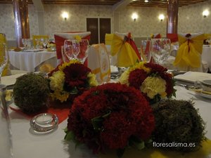 Centros de mesa para ceremonia Flores Alisma