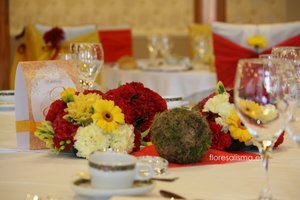 Centros de mesa para ceremonia Flores Alisma