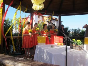 Decoración floral para boda Flores Alisma Avilés
