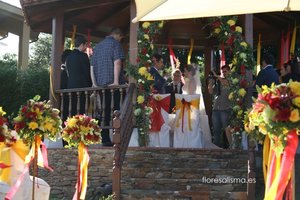 Decoración floral para boda Flores Alisma Avilés