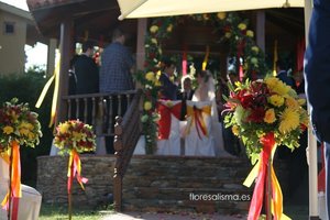 Decoración floral para boda Flores Alisma Avilés