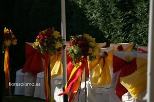 Decoración floral para boda Flores Alisma Avilés