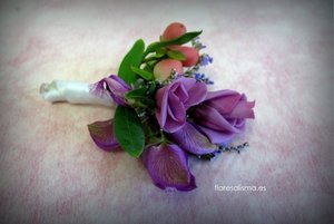 Prendido para novio Flores Alisma Avilés