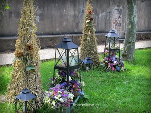 Decoración para boda de Flores Alisma de Avilés de la Iglesia de Jesús Nazareno en El Pito