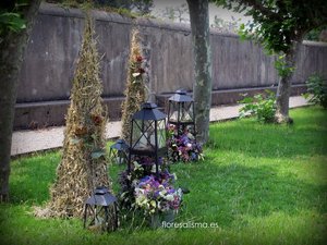 Decoración para boda de Flores Alisma de Avilés de la Iglesia de Jesús Nazareno en El Pito