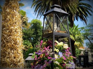 Decoración para boda de Flores Alisma de Avilés de la Iglesia de Jesús Nazareno en El Pito