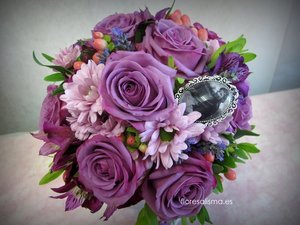 Ramo de novia Flores Alisma Avilés