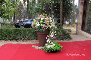 Decoración de Flores Alisma del Palacio de Valdesoto para boda