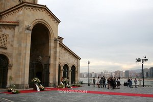 Decoración de Flores Alisma - Avilés - para boda en la Iglesia de San Pedro de Gijón