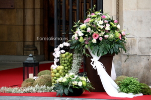Decoración de Flores Alisma - Avilés - para boda en la Iglesia de San Pedro de Gijón