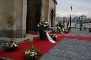 Decoración de Flores Alisma - Avilés - para boda en la Iglesia de San Pedro de Gijón