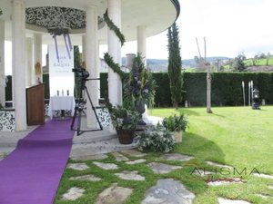 Decoración para boda en La Casona de Lupa Flores Alisma
