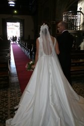 Decoración de boda en la Colegiata de Pravia