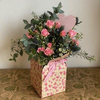 bolsa romantica san valentin flores alisma aviles