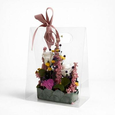Bolsas-de-metacrilato-con-flores-preservadas-y-secas