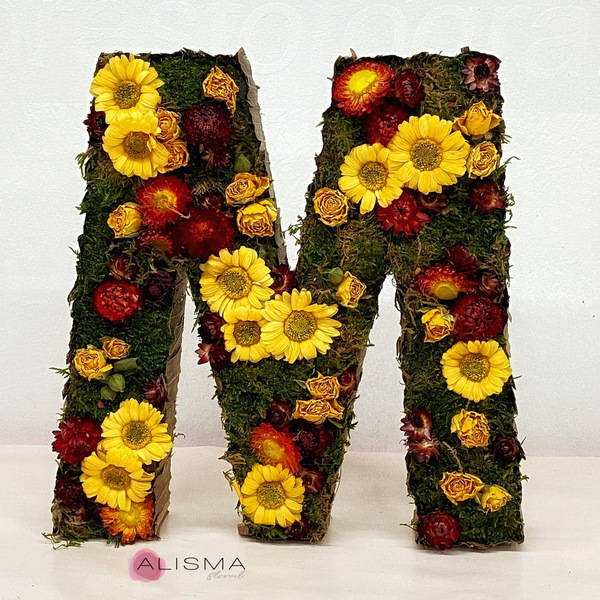 Letras de Flores Preservadas 