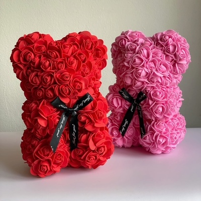 Oso de rosas de foam 