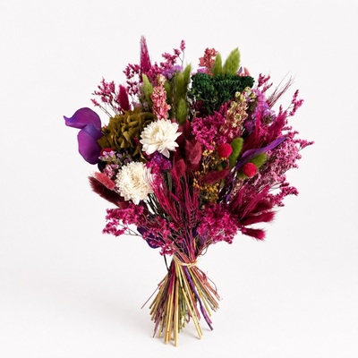 Ramo de Flores Secas y Preservadas Natural