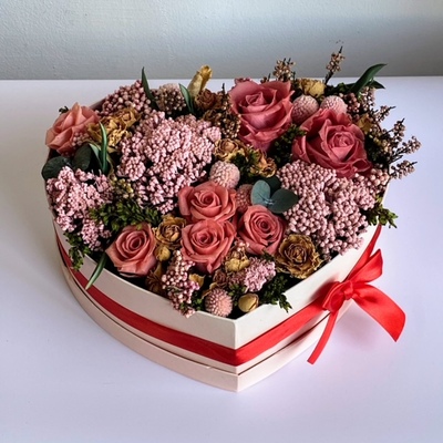 Corazón Dulzura en Rosa